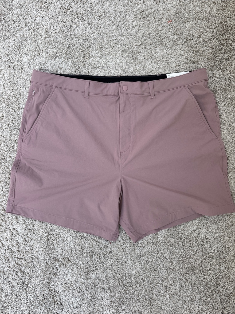 American Eagle Outfitters Mauve Flat-Front Performance Shorts